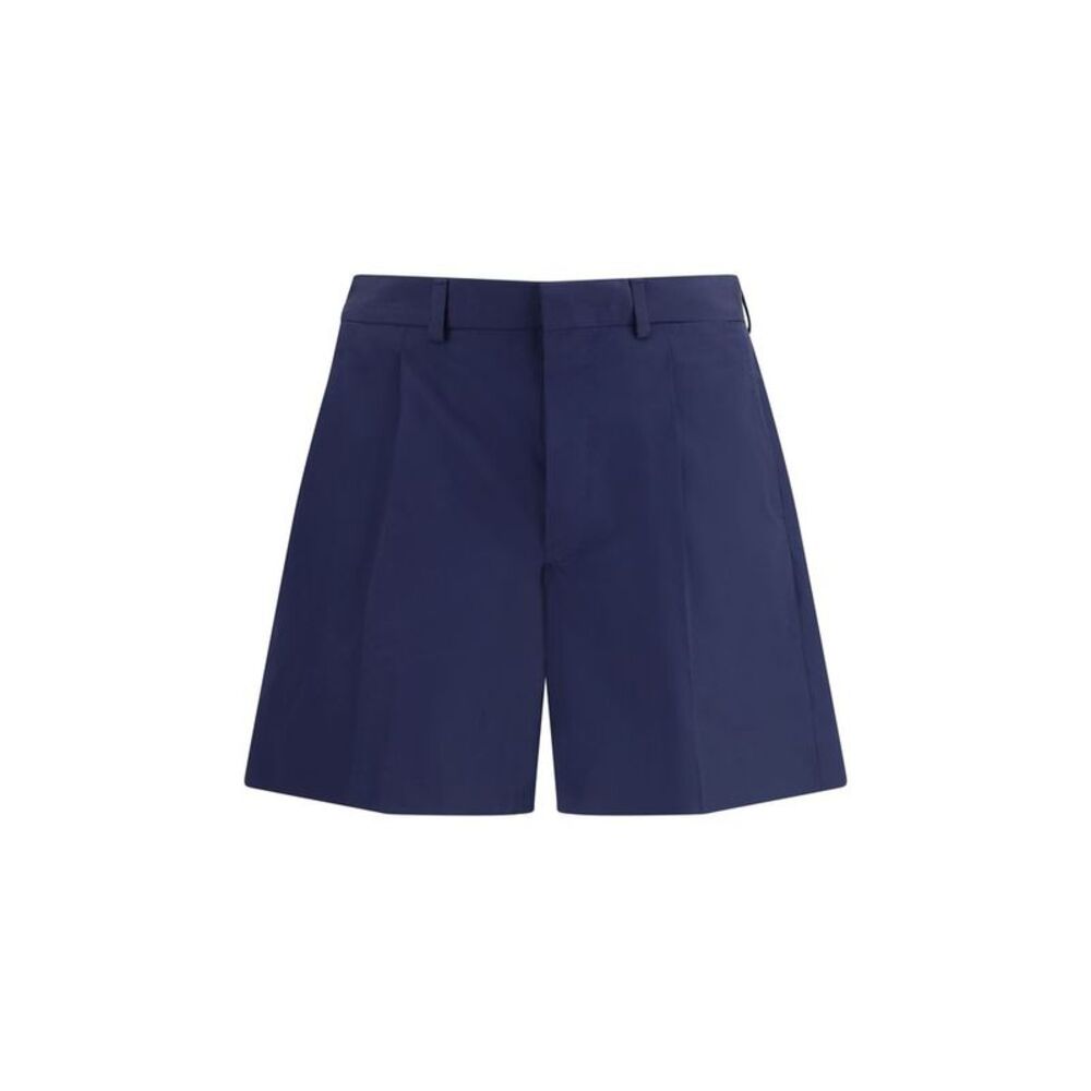 Prada Blue Cotton Bermuda Men's Shorts